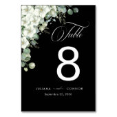 Numéro De Table Mariage vert émeraude moderne (Par défaut)