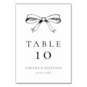 Numéro De Table Mariage Vintage à main noire (Par défaut)