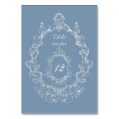 Numéro De Table Mariage Vintage Baroque Damassé (Par défaut)
