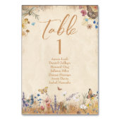 Numéro De Table Mariage vintage Boho Butterfly Garden (Par défaut)