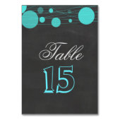 Numéro De Table Mariage vintage Chalkboard bleu lanterne (Par défaut)