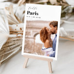 Numéro De Table Mariage Voyage Destination Photo & Nom<br><div class="desc">Ajoutez une touche de finition spéciale à vos tables de réception de mariage avec ces cartes de numéro de table photo personnalisées. Nommez chaque table après une destination de voyage mémorable et ajoutez une photo et le nom de destination à ces détenteurs uniques de cartes. Votre photo est alignée en...</div>