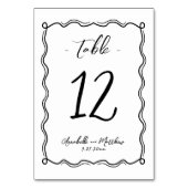 Numéro De Table Mariage Whimsical Quirky tiré à la main (Par défaut)