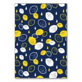 Numéro De Table Marine Blue Lemon Art - Refresh Citrus Design (Par défaut)