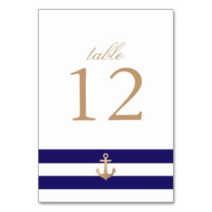 Numéro De Table Marine nautique