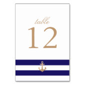 Numéro De Table Marine nautique (Dos)