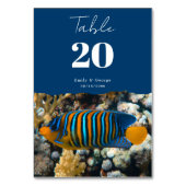 Numéro De Table Marine Sea Fish Reefs Nautical Coastal Beach Maria (Par défaut)