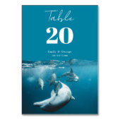 Numéro De Table Marine Sous-marin Jouer Dolphins Sea Beach Mariage (Par défaut)