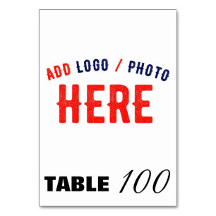 NUMÉRO DE TABLE MARQUE BLANCHE MODERNE ET PERSONNALISABLE VÉRIFIÉE