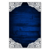 Numéro De Table Mason de tournesol Jar Bleu Mariage en bois Insert (Dos)