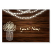 Numéro De Table Mason jar & lumières (Devant)