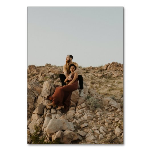 Numéro De Table Masque blanc chic noms de script photos mariage (Dos)