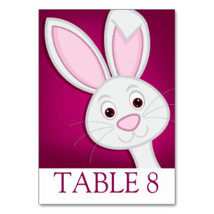 Numéro De Table Masquer le lapin de Pâques