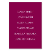 Numéro De Table Masquer le lapin de Pâques (Dos)