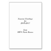 Numéro De Table Masse de neige, Colorado Aquarelle (Dos)