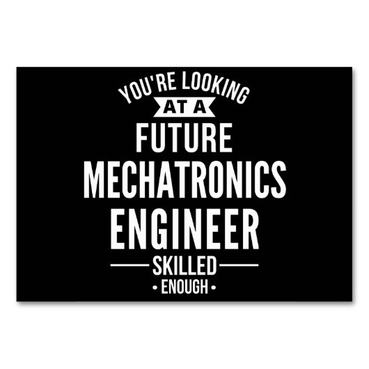 Numéro De Table Mechatronics engineer gift (Devant)