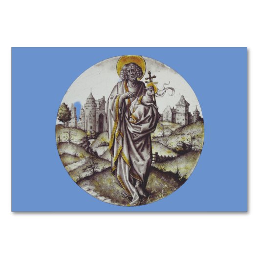 Numéro De Table Médaillon avec saint Jean-Baptiste (Devant)