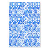 Numéro De Table Mediterranean Tiles Summer Wedding (Dos)