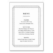 Numéro De Table Menu Classique, réception de mariage (Par défaut)