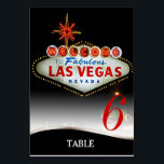 Numéro De Table Menu Mariage unique Las Vegas Table<br><div class="desc">Conçu pour votre mariage vegas ou tout autre événement de fête. Économisez de l'argent en combinant les cartes de numéro de table avec votre menu à l'arrière ! Tous les textes par défaut (exemples d'informations) peuvent être entièrement customisés avec vos propres mots, et vous pouvez également modifier les polices, les...</div>