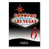 Numéro De Table Menu Mariage unique Las Vegas+Table (Par défaut)