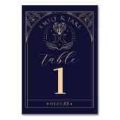 Numéro De Table Menu Table Tarot Mystic Crystal Moons Numéros (Dos)