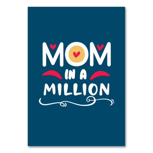 Numéro De Table Mère Cadeau Maman Dans Un Million (Par défaut)