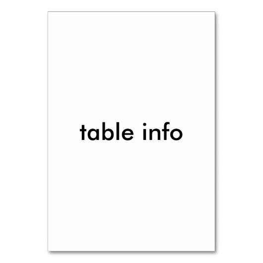 Numéro De Table mermaid à queue rouge (Dos)