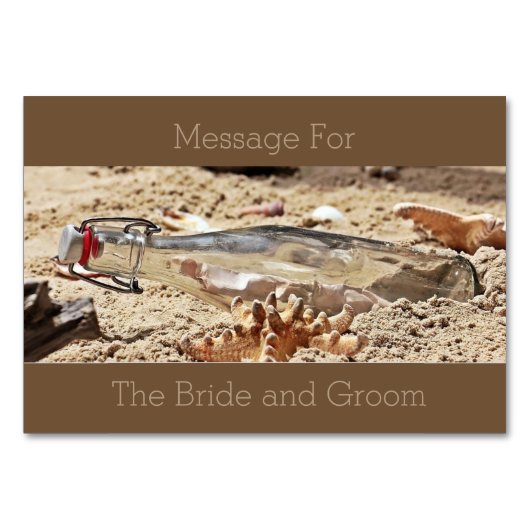 Numéro De Table Message pour le couple heureux (Devant)