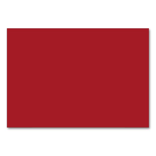 Numéro De Table Mica rouge de Barcelone solide (Devant)