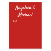 Numéro De Table Mignon, Baiser, mariage (Dos)