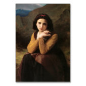 Numéro De Table Mignon Innocence d'une adolescente, Bouguereau (Dos)