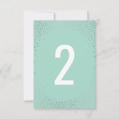 NUMÉRO DE TABLE miniature rustique confettis argen (Devant)