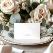 Numéro De Table Minimal Elegant Custom Wedding Place Card