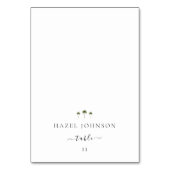 Numéro De Table Minimal Elegant Palm Tree Wedding Place Cards (Par défaut)