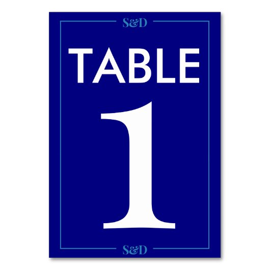 Numéro De Table Minimal Modern Editable Wedding (Par défaut)