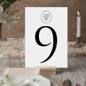 Numéro De Table Minimalist Gray Wedding Table Number Card
