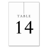 Numéro De Table Minimalist Simple Clean Line Modern Wedding (Par défaut)