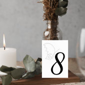 Numéro De Table Minimalist Wedding Table Number Card