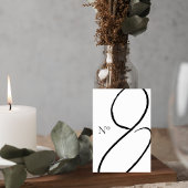 Numéro De Table Minimalist Wedding Table Number Card