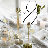 Numéro De Table Minimalist Wedding Table Number Card