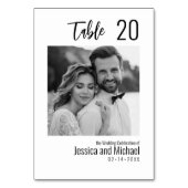 Numéro De Table 💍 minimaliste élégant avec liste d'invités (Par défaut)