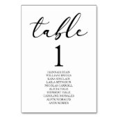 Numéro De Table Minimaliste minimaliste Élégant Classique Mariage  (Dos)