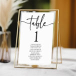 Numéro De Table Minimaliste minimaliste moderne classique Mariage<br><div class="desc">Il s'agit d'un minimaliste minimaliste moderne Classique classique de base numéro de table avec des noms!</div>