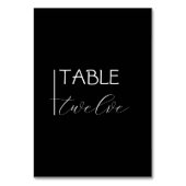 Numéro De Table Minimaliste moderne (Dos)