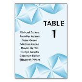 Numéro De Table Minimaliste Moderne (Dos)