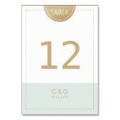 Numéro de table minimaliste moderne modifiable en (Dos)