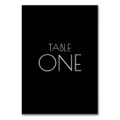 Numéro De Table Minimaliste Noir (Par défaut)