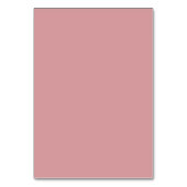 Numéro de table minimaliste rose élégant (Dos)