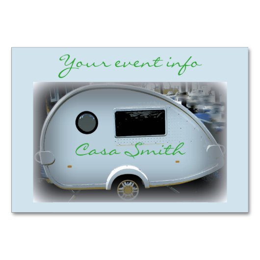 Numéro De Table Minuscule caravane en lacet gypsy (Devant)